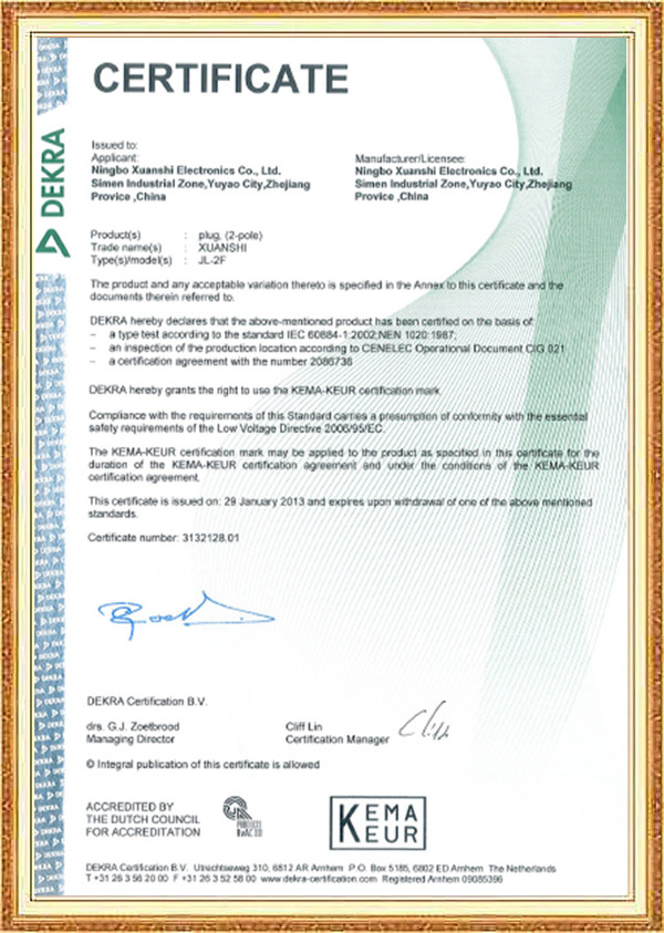 KEMA-certificaat