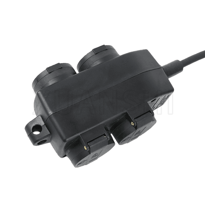 Europese 4-weg IP44 waterdichte verdelersocket JL-3F,XS-XBD4A