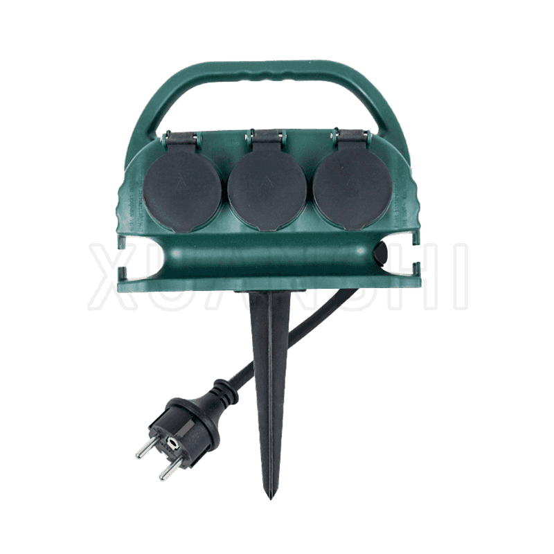 Europese 6-weg IP44 waterdichte tuincontactdoos JL-3F,XS-XBD6