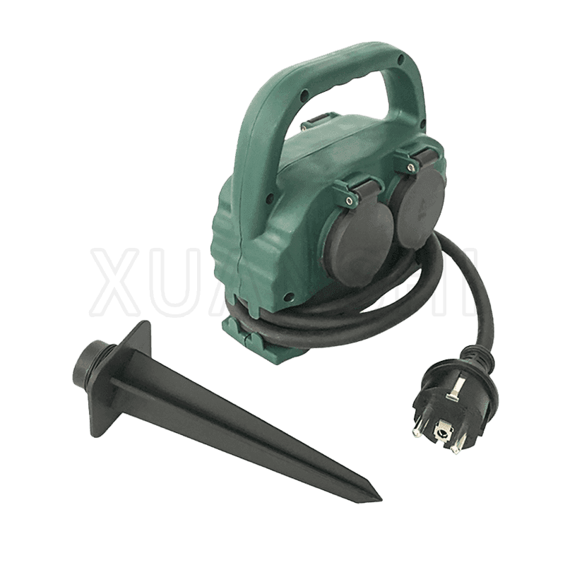 Europese 4-weg IP44 waterdichte tuincontactdoos JL-3F,XS-XBD4