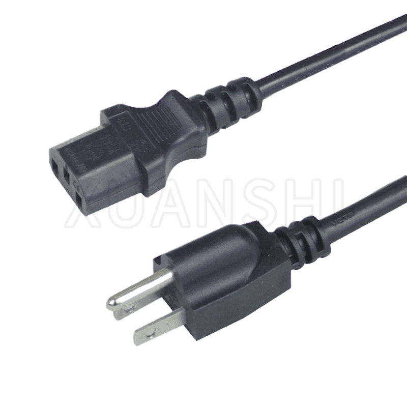 American Standard 3-pins netsnoer met vrouwelijke connector JL-15,JL-38